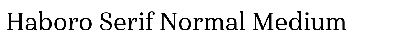 Haboro Serif Normal Medium image
